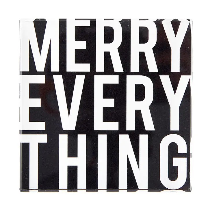 Square Lucite Block - Merry Everything