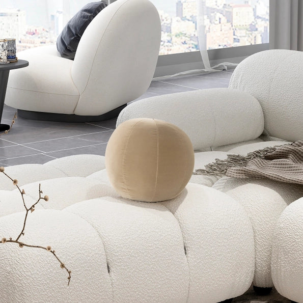 Fawn Brown Accent Ball Throw Pillow