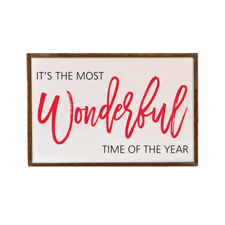 The Most Wonderful Time of the Year Wall Decor