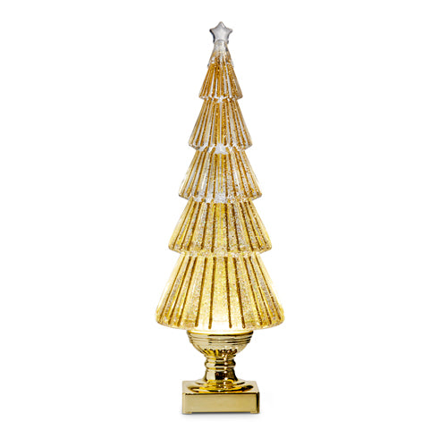 16.5" Lighted Acrylic Tree Gold