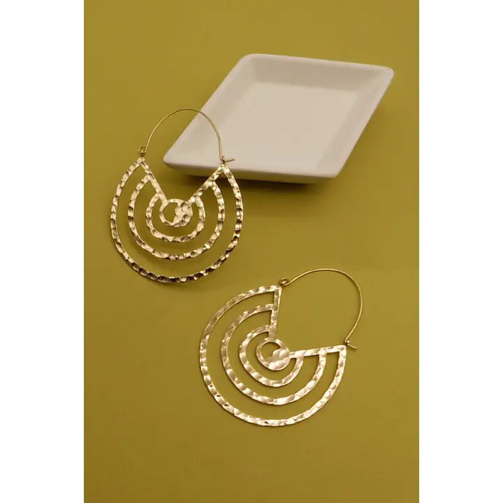 Bohemian Cutout Earrings Gold