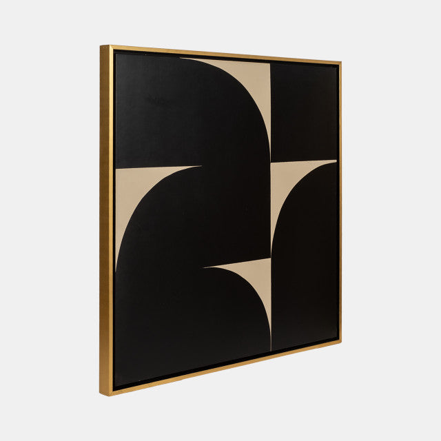 S/2 Hand Painted Modern Geos