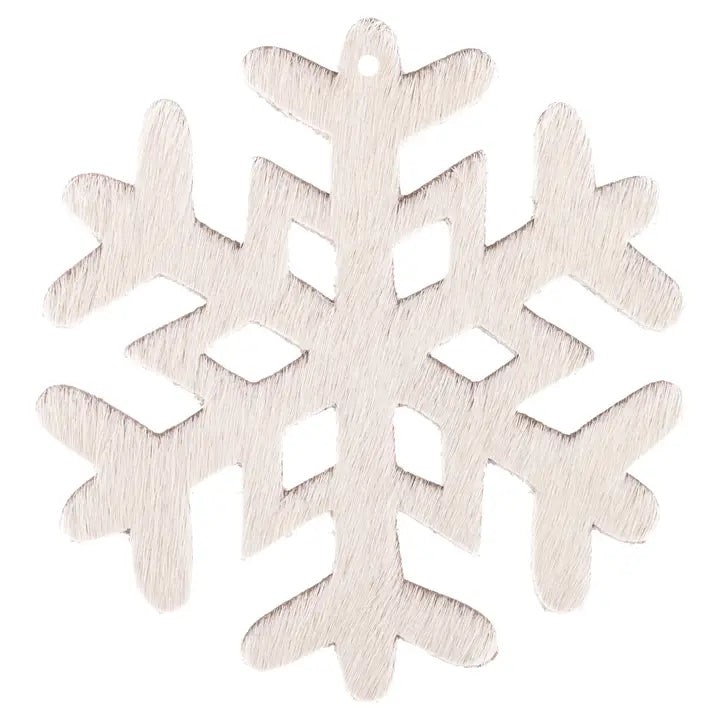 Leather Snowflake Ornament