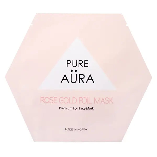 Luxury Rose Gold Metallic Foil Facial Sheet Mask