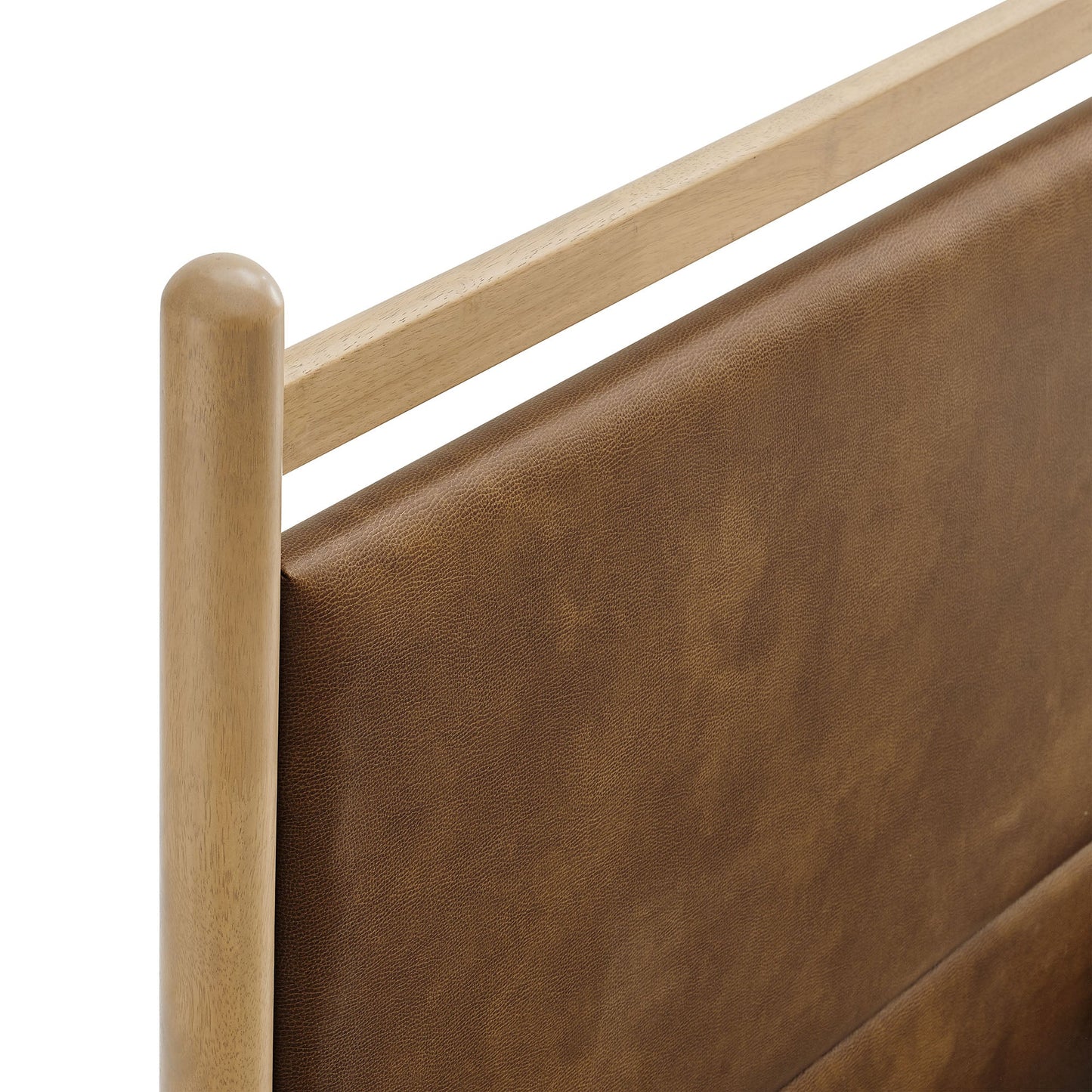 Vegan Leather Platform Bed