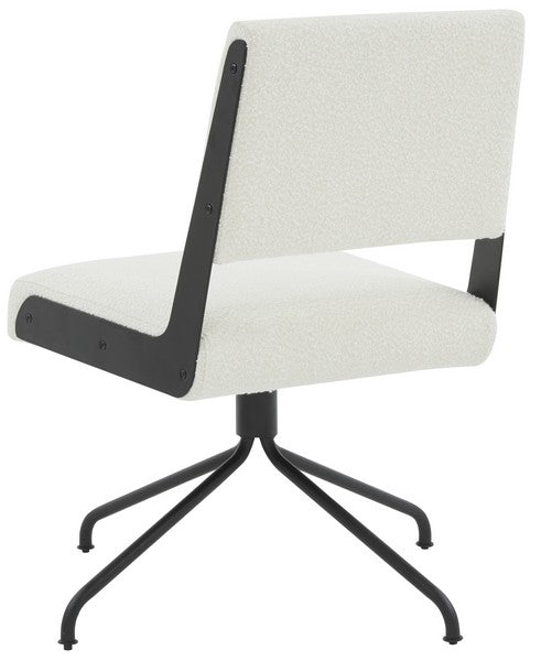 Emmeline Boucle Swivel Office Chair