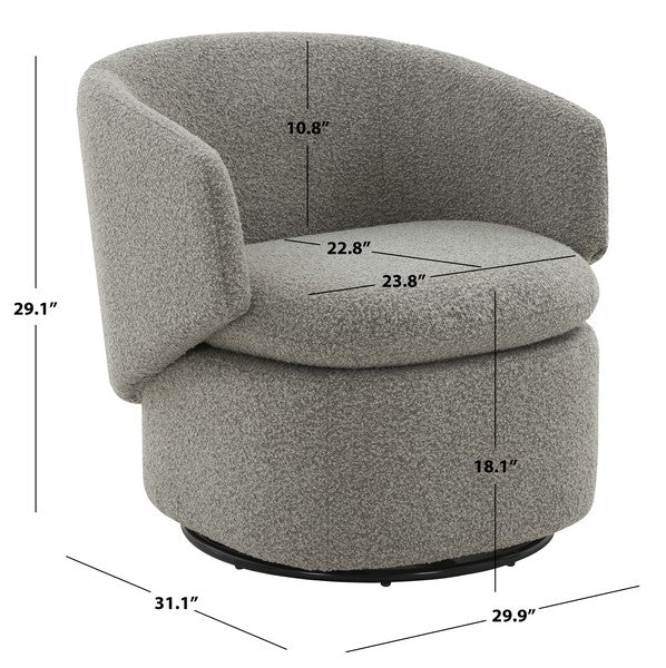 Boucle Swivel Chair