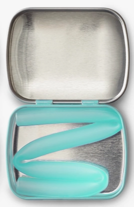 Reusable Silicone Straw with Case