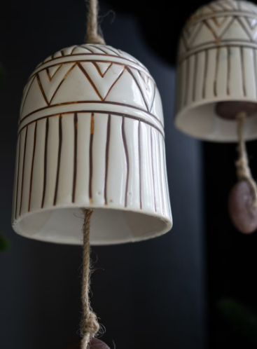 S/2 Ceramic Christmas Bells