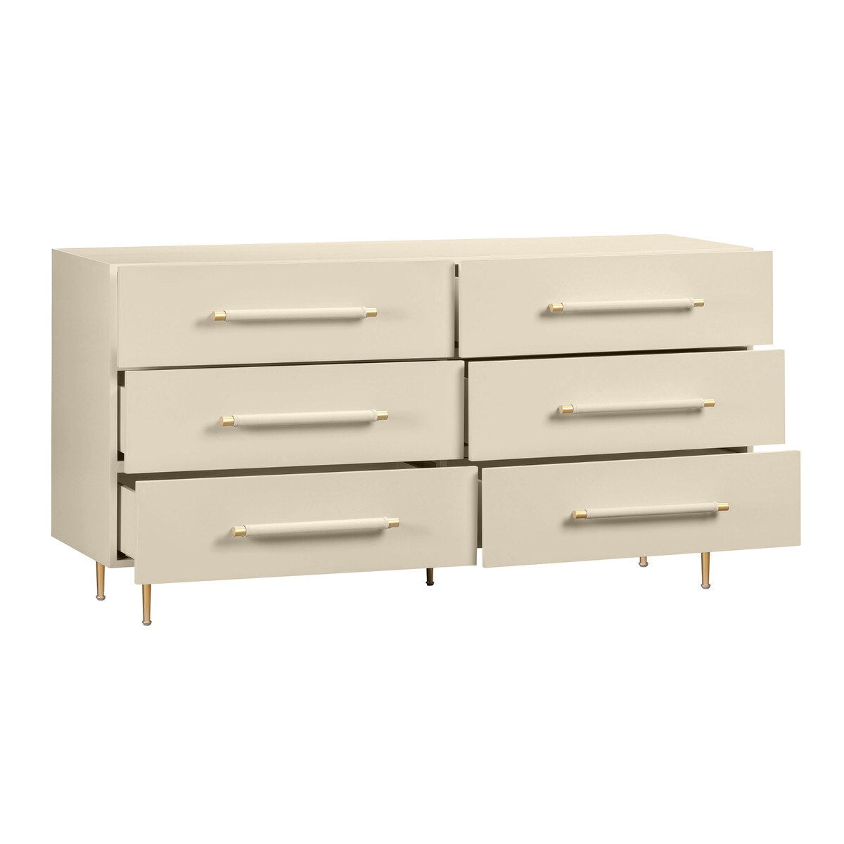 Trident 6 Drawer Dresser Taupe