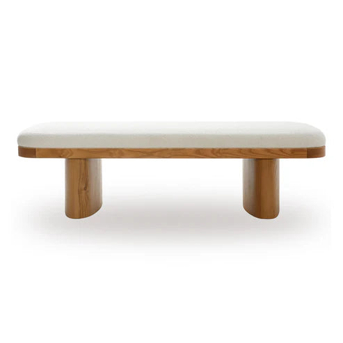 Ollie Boucle Bench
