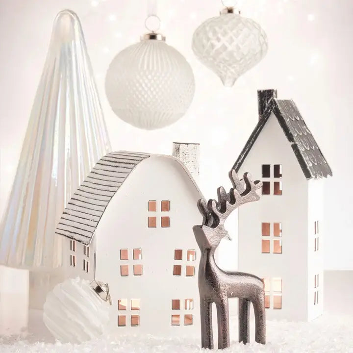 Metal Reindeer Statue