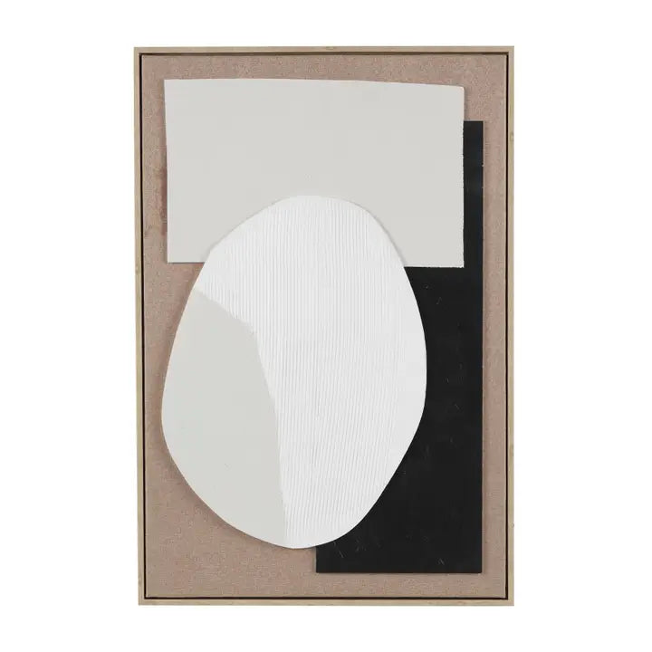 Contemporary Brown Textured Art