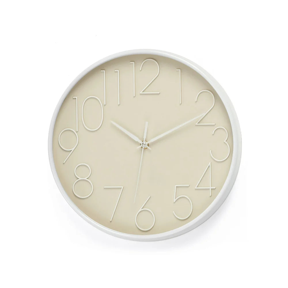 Greige Wall Clock