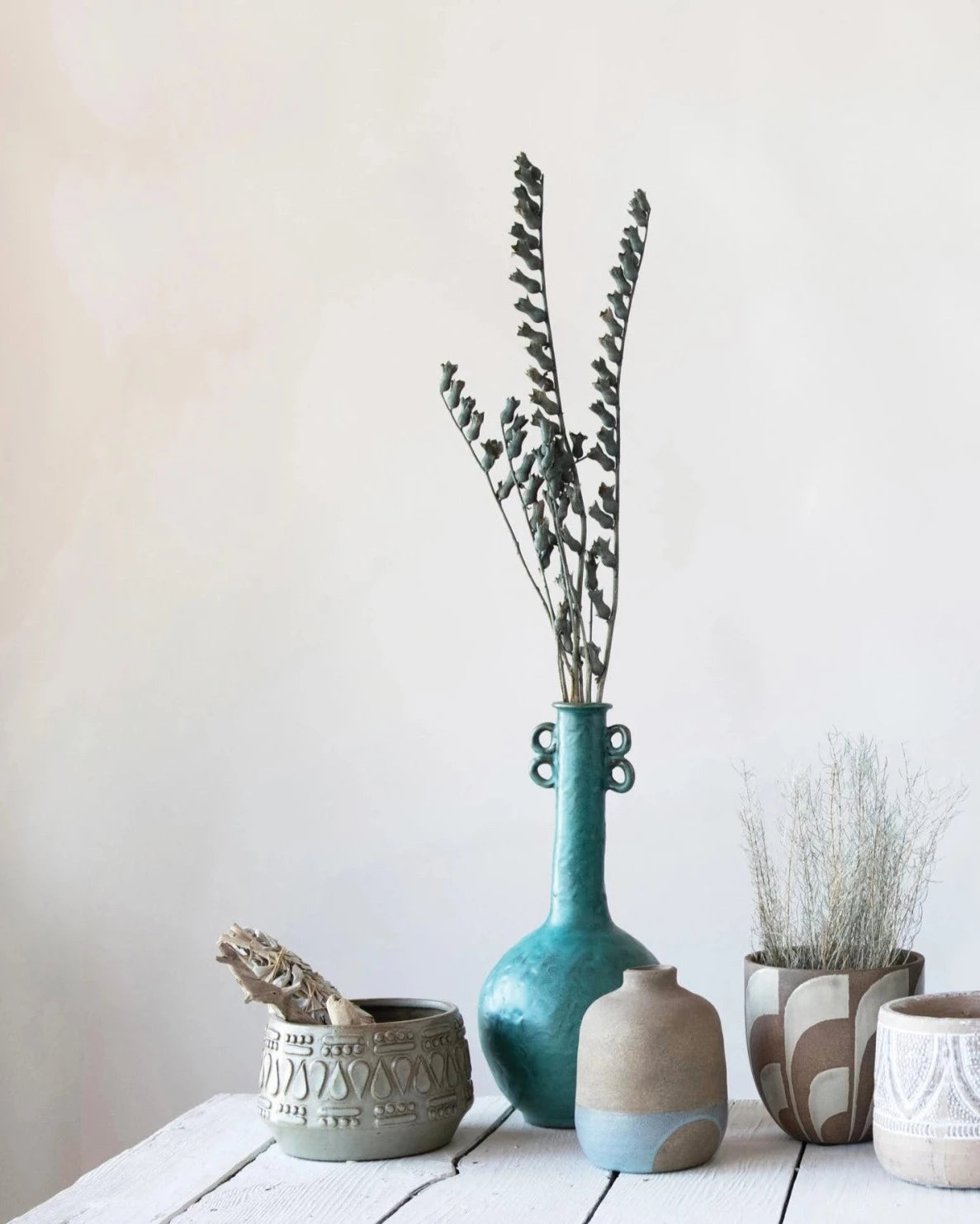 6" Hand Painted Terracotta Planter