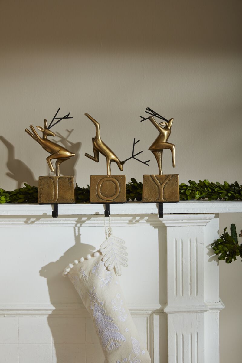 S/3 Jumping for "Joy" Stocking Holder