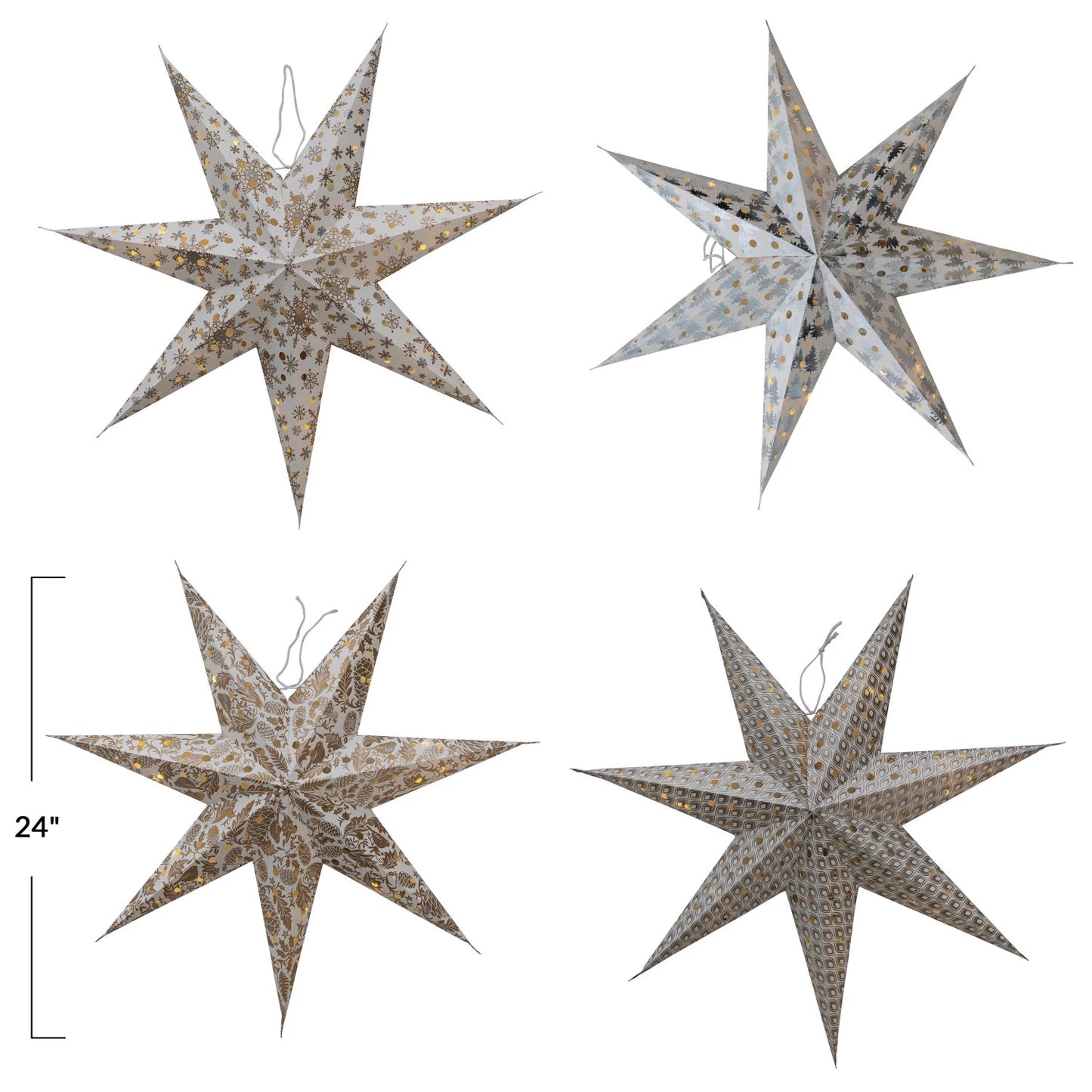 LED Paper Star Ornament