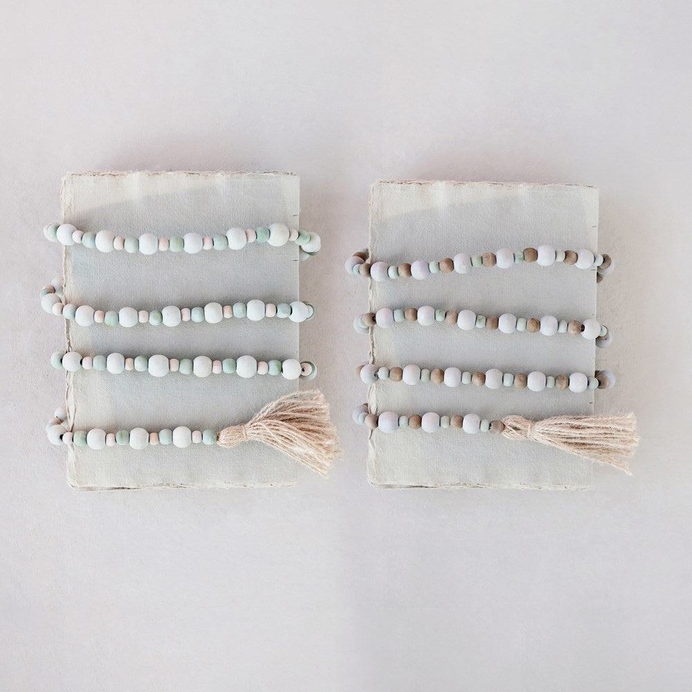 72" Wood Bead Garland