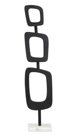 Deco Table Art Black & White