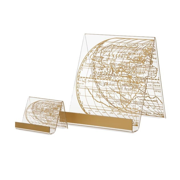 CLEAR ACRYLIC WITH GOLD PRINT