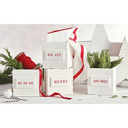 Christmas Nest Boxes On Table