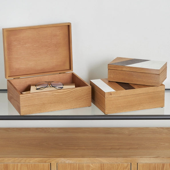 Modern Brown Wooden Boxes