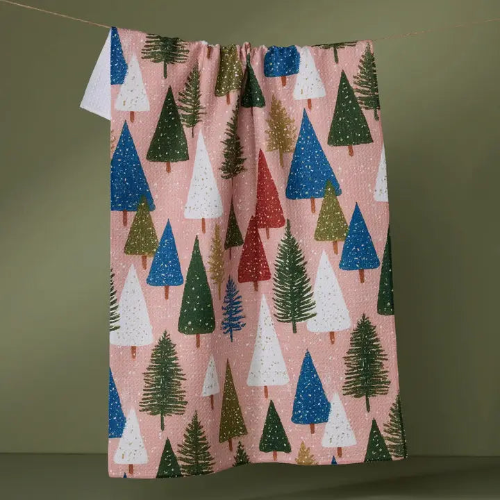 Holiday Geometry Kitchen Towels