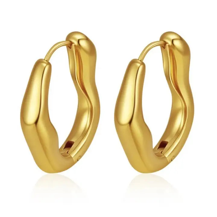Gold Twist Earrings