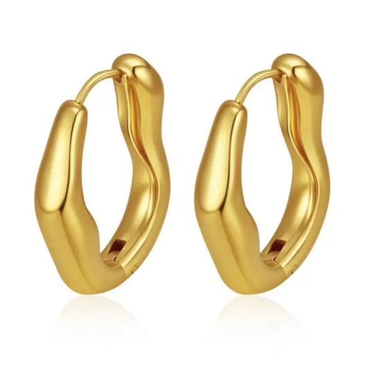 Gold Twist Earrings