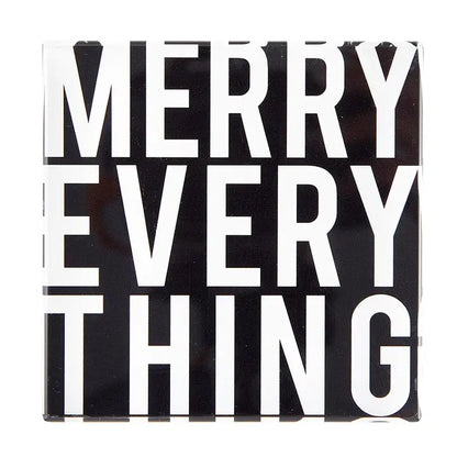 Square Lucite Block - Merry Everything