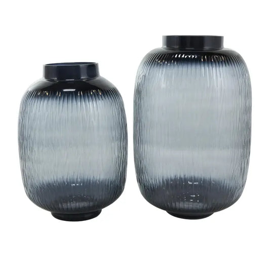 Modern Blue Glass Vase Collection