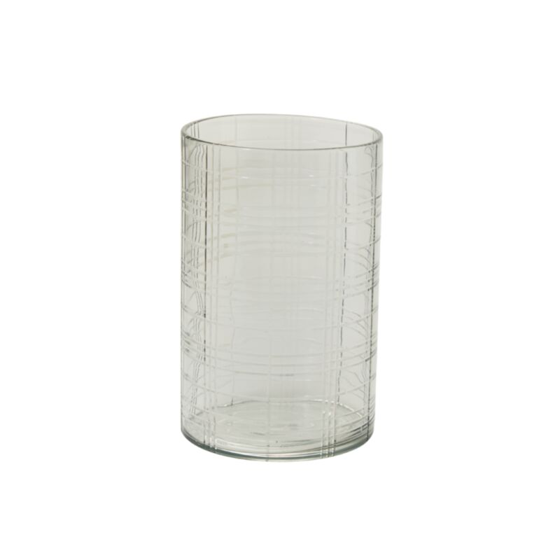 Etched Plaid Votive