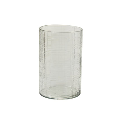 Etched Plaid Votive
