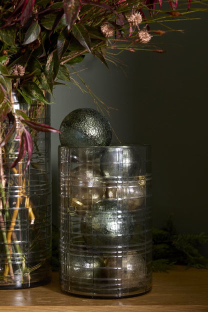 Etched Plaid Votive