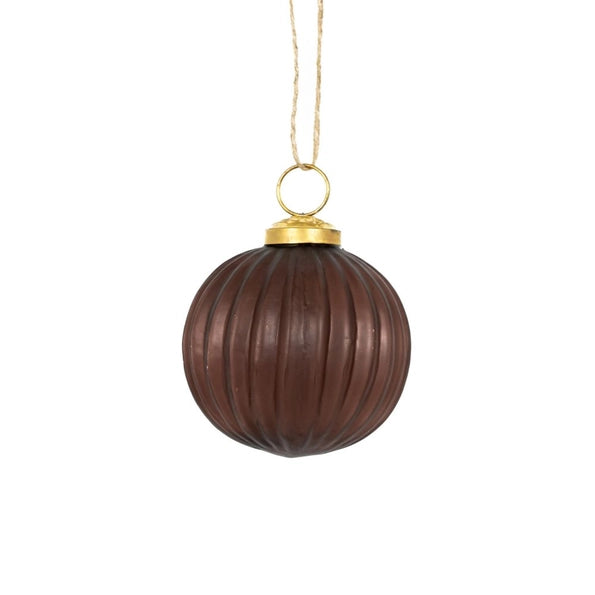 Brown Glass Ornament Collection