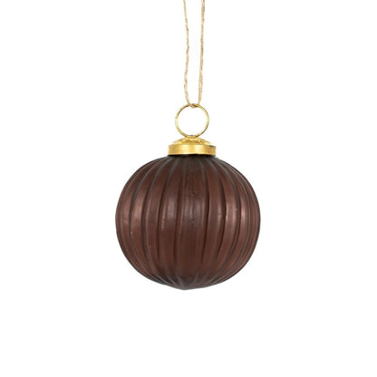 Brown Glass Ornament Collection