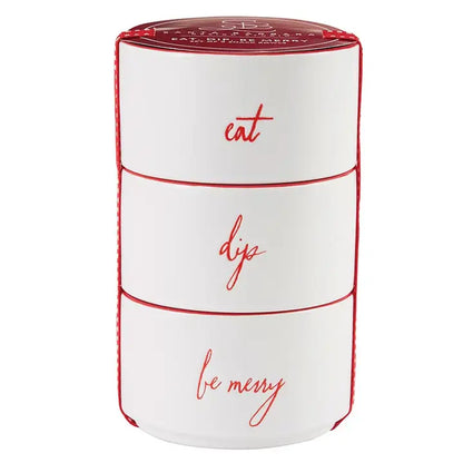 S/3 Eat, Dip & Be Merry Snack Bowls