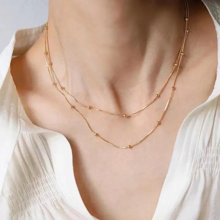 Layered Ball Snake Chain