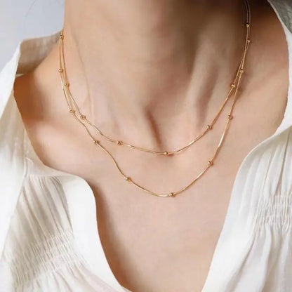 Layered Ball Snake Chain