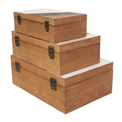 Modern Brown Wooden Boxes