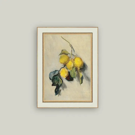Branch of A Lemon Tree Framed Antique Art