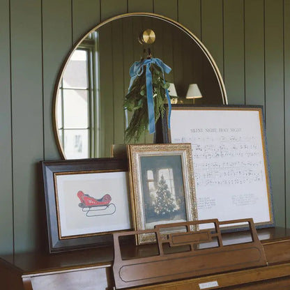 Glowing Christmas Tree Framed Antique Art