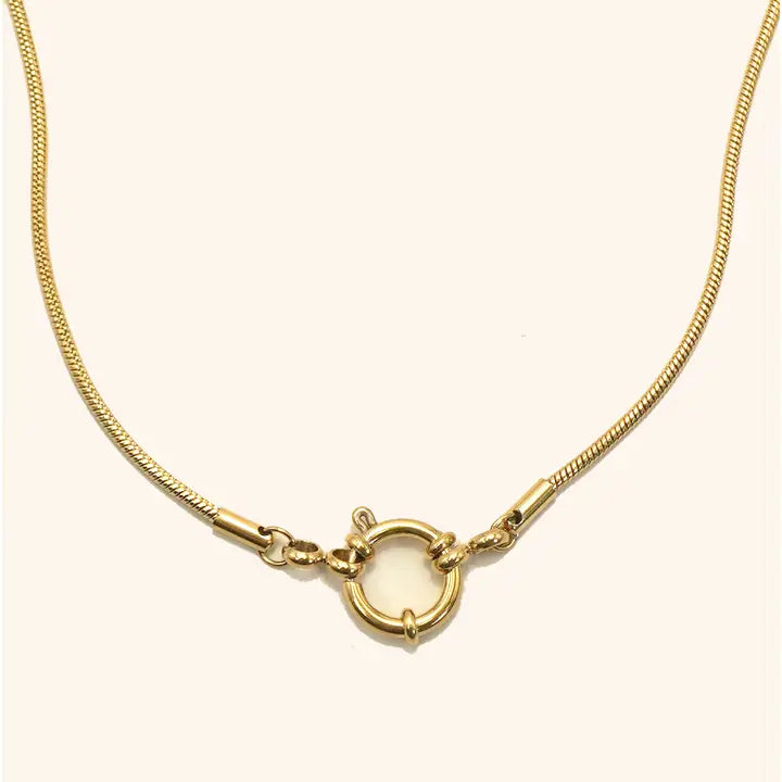 Charm Spring Snake Necklace