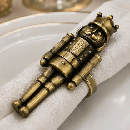 S/4 Bronze Nutcracker Napkin Ring