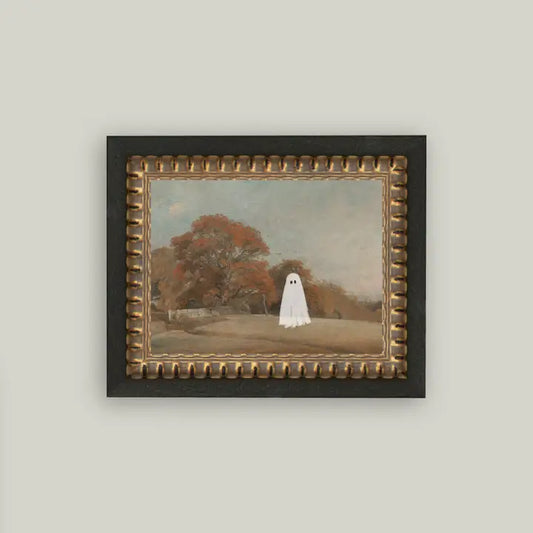Autumn Field Ghost Framed Antique Art