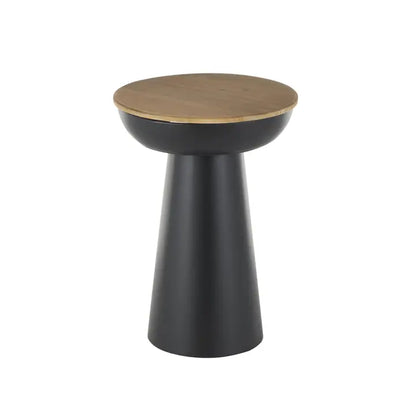 Bohemian Black Metal Accent Table