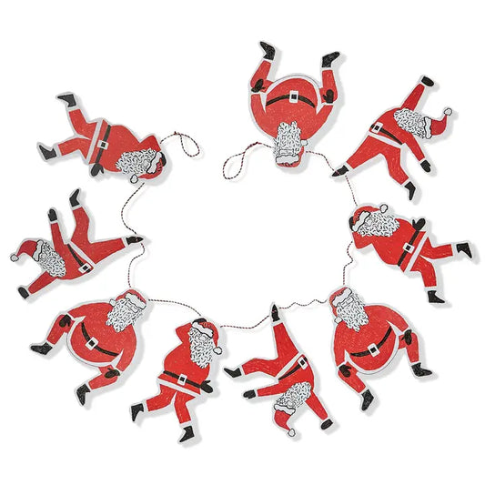 Paper Dancing Santa Garland