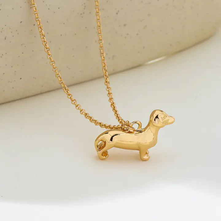 Dachshund Dog Pendant Necklace