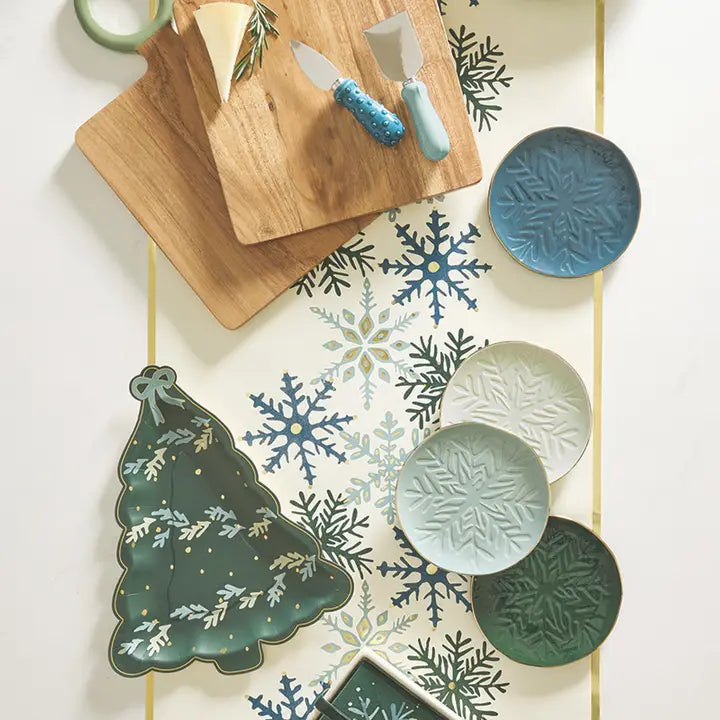 Ceramic Appetizer Plate - Snowflake