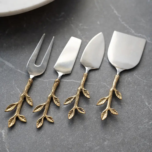 Gold Leaf Bud Cheese Tools